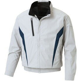 空調風神服 ※服地のみ 長袖ブルゾン シルバー 4Lサイズ 取寄品 サンエス KF101-6-4L ( 作業服 仕事服 作業着 仕事着 夏 暑さ対策 職人 レジャー アウトドア 釣り 野球観戦 フェス 長持ち 熱中症対策 屋外作業 農作業 草刈り SUN-S メンズ )
