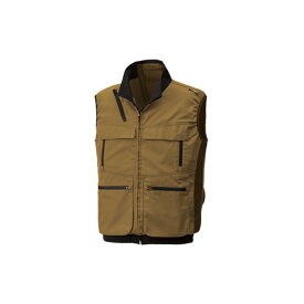 空調風神服 マルチポケットベスト ※服地のみ キャメル Mサイズ 取寄品 サンエス KF92132 (ベスト 熱中症対策 暑さ対策 作業服 屋外作業 サンエス CoolingWear)