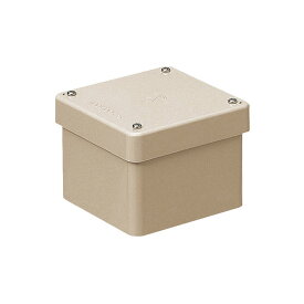 正方形防水プールボックス(カブセ蓋・ノック無)250×250×250mm ベージュ 2個価格 未来工業(MIRAI) PVP-2525BJ