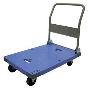 手押し台車 サイレントマスター 300kgタイプ (ハンドル折り畳み式) メーカー直送 ナンシン DSK-301 ( 台車 微音 静か 運搬 倉庫 物流 工場 店舗 )