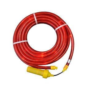 LED チューブライト乾電池用＜赤＞ 直径約22mm×長さ10m 取寄品 ミズケイ 5808267 ( 安全 警備 保安 夜間工事 )