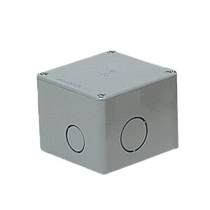 �����`�v�[���{�b�N�X(�m�b�N�t)100×100×100mm �O���[ (1���i) �����H��(MIRAI) PVP-1010N