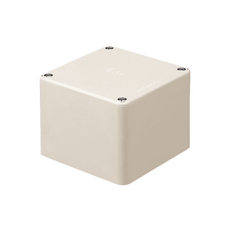 正方形プールボックス(ノック無)150×150×100mm ミルキーホワイト 10個価格 未来工業(MIRAI) PVP-1510Mのサムネイル