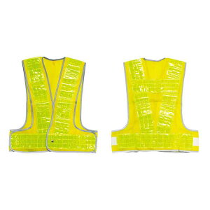 メッシュ安全ベスト(90mm幅反射タイプ) 黄/黄反射 フリーサイズ 安全ベスト(黄/黄) 取寄品 日本緑十字社 238013 ( 安全ベスト(黄/黄) )