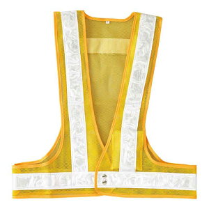 LED安全ベスト 黄メッシュ地/赤LED/白反射 LEDベスト-YW-R フリーサイズ 取寄品 日本緑十字社 238093 ( LEDベスト-YW-R )