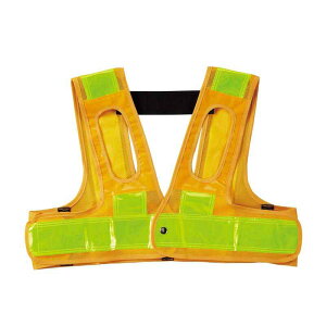 フルハーネス用安全ベスト 黄メッシュ地/黄反射 FH用ベスト(黄/黄) フリーサイズ ショート丈 取寄品 日本緑十字社 238233 ( フルハーネス用安全ベスト フルハーネス用 フルハーネス対応 メッシ