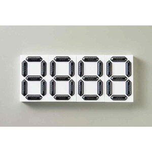 くるっと3D数字札 KDS-201 4個セット 88×53×16mm 裏面マグネット付き 取寄品 日本緑十字社 413203 ( 無災害 記録板 表示板 安全掲示板 安全標識 記録更新 安全意識 ゼロ災 )