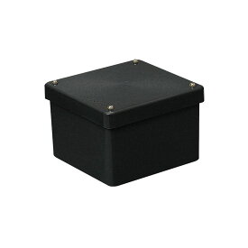 正方形防水プールボックス(カブセ蓋・ノック無)150×150×75mm ブラック 1個価格 未来工業(MIRAI) PVP-1507BK