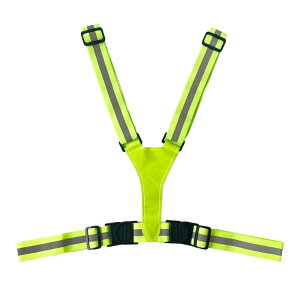 安全ベスト 伸縮Y型ベスト 蛍光イエロー フリーサイズ 取寄品 ミズケイ 5941251 ( 安全 警備 保安 ランニング ウォーキング )