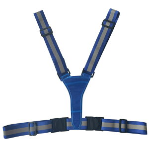 安全ベスト 伸縮Y型ベスト ブルー フリーサイズ 取寄品 ミズケイ 5941253 ( 安全 警備 保安 ランニング ウォーキング )