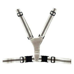 安全ベスト 伸縮Y型ベスト ホワイト フリーサイズ 取寄品 ミズケイ 5941258 ( 安全 警備 保安 ランニング ウォーキング )