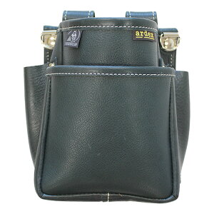 【WEB限定 ふくろ倶楽部 PREMIUM ARDEXモデル】 オイルヌメ 腰袋(中)2段 ネイビー ふくろ倶楽部 POD-32B