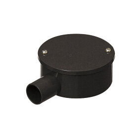 露出用丸形ボックス(カブセ蓋)適合管VE16 チョコレート (1個価格) 未来工業(MIRAI) PVM16-1KT