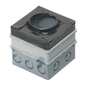 四角PCボックス 鉄塗代カバー付 85mm用 丸型 (1個価格) 未来工業(MIRAI) 4CBL-T1185A