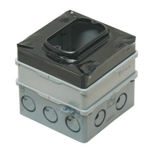 四角PCボックス 鉄塗代カバー付 75mm用 小判型 (1個価格) 未来工業(MIRAI) 4CBL-T1275A