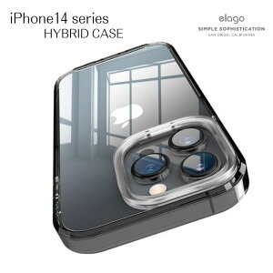 elago HYBRID CASE for iPhone14 14Plus 14Pro 14ProMax �N���A �u���b�N �V���v�� ���C�����X�[�d ���킢�� �ϏՌ� �V�[�� �X�e�b�J�[ �`�F�L �v���N�� �`�P�b�g �C���X�g �A�����W �C���i�[�V�[�g