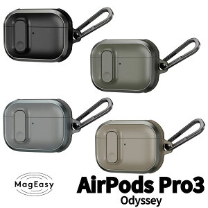 MagEasy AirPodsPro3 ��3���� APP3 Odyssey �J���r�i �{�^�� ���b�N �ϏՌ� �J�o�[ ���C�����X�[�d �Ռ� ������� ���킢�� �A���~�j�E���f�� ���b�N�@�\ �}�O�l�b�g�J�� ���h�~ �����h�~ �G�A�[�|�b�Y