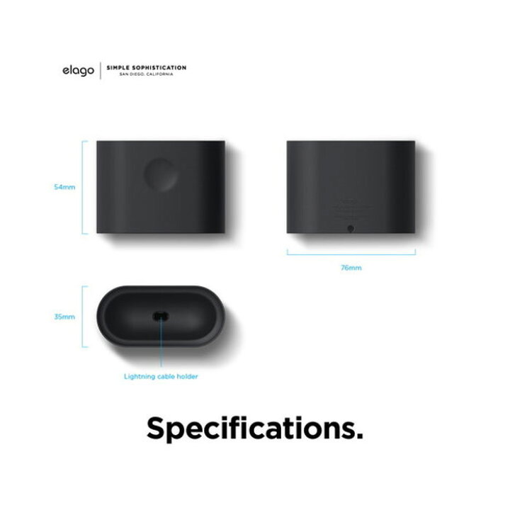 Elago Iphone 純正 クレードル シリコン スタンド Airpods のみ ケーブル Watch 対応 充電ドック 充電スタンド 卓上 Apple