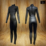 国内縫製　伸縮素材　WOMEN BLACK CLASSIC CALI MODEL　3mm フルスーツ　FULLSUITE