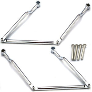 強度重視 汎用サドルバッグサポート マルチタイプ ステー サドルバックガード アメリカン ハーレー シャドウ スティード エリミネーター ドラックスター等に!