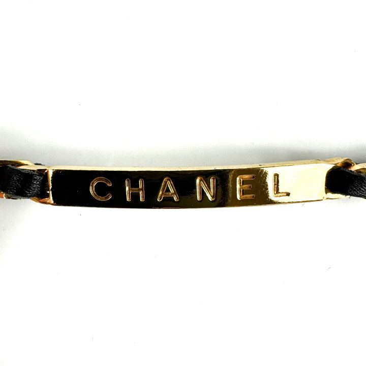 楽天市場】シャネル CHANEL チェーンブレスレット マトラッセ ロゴ 