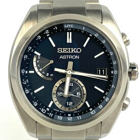 【中古】＼7日も超お買い得！最大14.5%OFF+P還元！／腕時計 メンズ セイコー SEIKO アストロン ASTRON SBXY015 8B63-0BA0 電波ソーラー チタニウム 黒 デイト表示