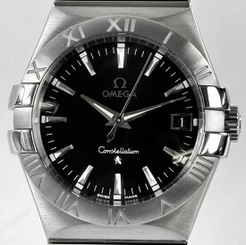 【中古】＼初売りSALE！最大13%OFF+P還元！／ 高級腕時計 メンズ オメガ OMEGA コンステレーション 123.10.35.60.01.001 クォーツ デイト表示 黒 電池交換
