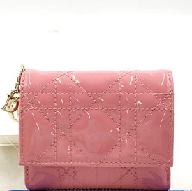 【中古】＼初売りSALE！最大13%OFF+P還元！／ 中古 財布 レディース クリスチャンディオール レディディオール ロータスウォレット 日本限定