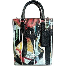 【中古】＼初売りSALE！最大13%OFF+P還元！／ 中古 バッグ レディース コーチ CM213 ミニトートバッグ ミント＆サーフ マルチカラー