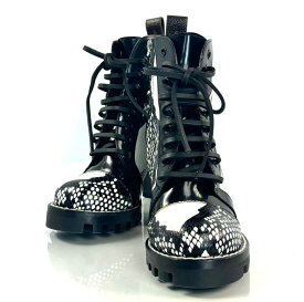 【中古】＼初売りSALE！最大13%OFF+P還元！／ 靴　レディース　ルイヴィトン　スタートレイルライン　アンクルブーツ　パイソン　22cm