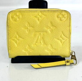 【中古】＼初売りSALE！最大13%OFF+P還元！／ 中古 財布 レディース ルイヴィトン ジッピーコインパース モノグラム アンプラント イエロー
