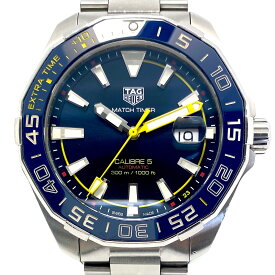 中古 腕時計 メンズ タグホイヤー TAG HEUER アクアレーサー キャリバー5 WAY201H.BA0927 香川真司モデル 日本限定400本 自動巻 ネイビー デイト表示 300m防水