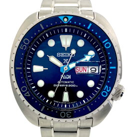 中古 腕時計 メンズ セイコー SEIKO プロスペックス ダイバースキューバ PADIコラボモデル SBDY125 4R36-06Z0 自動巻 青 デイデイト表示（日本語・英語） 200m防水