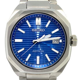 【中古】＼初売りSALE！最大13%OFF+P還元！／ 中古 腕時計 メンズ セイコー SEIKO アストロン ネクスター SBXY061 7B72-0AF0 電波ソーラー 青 デイト表示 チタニウム 10気圧防水