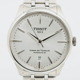 【中古】＼初売りSALE！最大13%OFF+P還元！／中古 腕時計 メンズ ティソ TISSOT シュマン・ドゥ・トゥレル パワーマティック80 T139807A 自動巻 シルバー デイト表示 裏スケ
