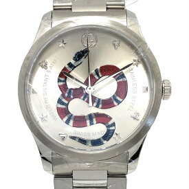 中古 腕時計 グッチ GUCCI Gタイムレス 126.4 YA1264076 スネーク（蛇）モチーフ クォーツ シルバー メンズ レディース ユニセックス