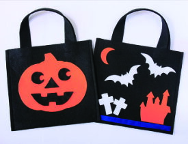 ハロウィンバッグ【100個セット】トートバッグ ハロウィン 工作キット 工作セット 手作りキット 手作りセット 手作り材料 男の子 女の子 小学生 低学年 高学年 子供 幼児 秋 子ども こども キッズ 自由工作 自由研究 工作 トートバック 学習教材 卸 業者 仕入れ 仕入