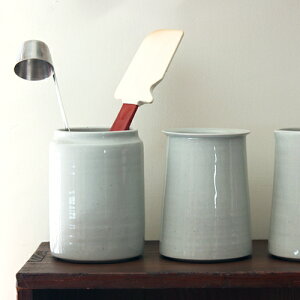 【こいずみみゆき カトラリー入れ 中】容器 水差し フラワーベース 半磁器 ■ラッピング無料