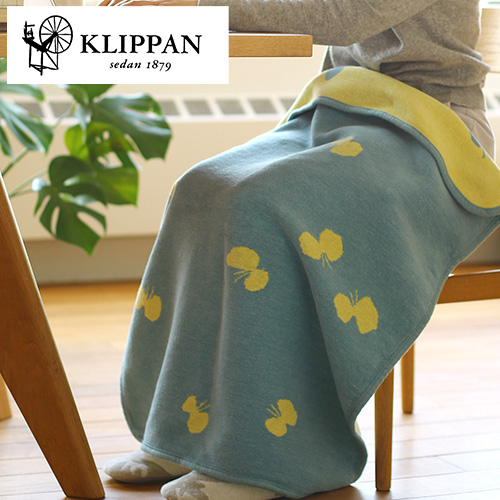 KLIPPANのコットンブランケットは季節を問わず通年使うことができるブランケットです 表と裏で色が異なるので2wayでお楽しみ頂けます KLIPPAN ミニブランケット 気質アップ CHOUCHO 70x90cm スウェーデン 激安特価 ギフト■ ラッピング無料 クリッパン 北欧 毛布