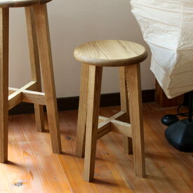 【松野屋 日本の丸椅子 小】家具 イス いす スツール 木製 手作り 職人 日本製 インテリア ■送料無料
