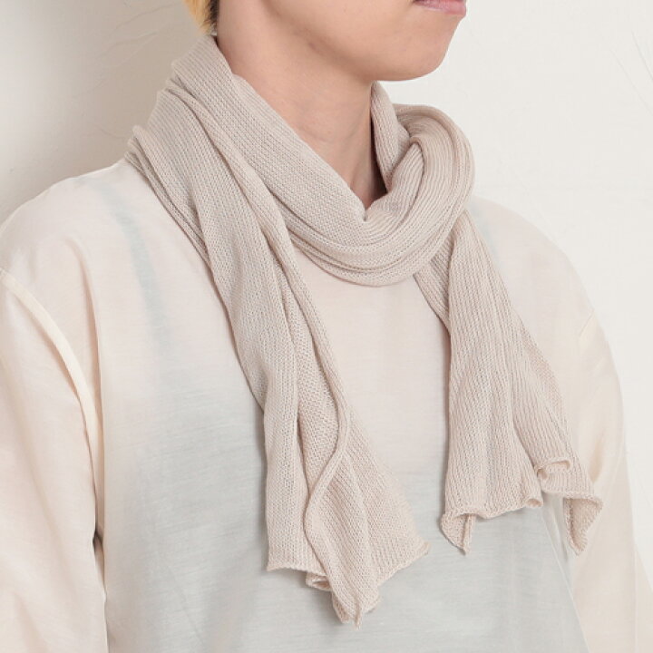 楽天市場】【AND WOOL コットンシルクカシミヤのストール  