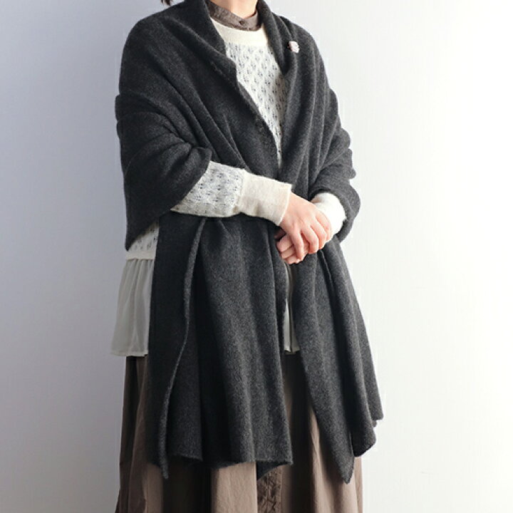 楽天市場】【AND WOOL カシミヤ糸で編んだ大判ストール】【2025winter  
