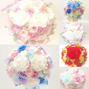 ブーケ　ミッキー風 ラウンドブーケ かくれミッキーパール ブトニア付 ブライダルブーケ ウェディングブーケ プリザー…