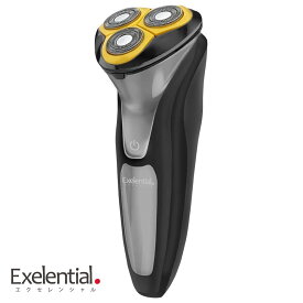 【在庫処分価格】 シェーバー Exelential エクセレンシャル ポータブル 電気シェーバー 回転式 充電式 USB充電 IPX7 防水 お風呂剃り可 トリマー モード メンズ fc5203-1C ｜電動シェーバー 髭剃り