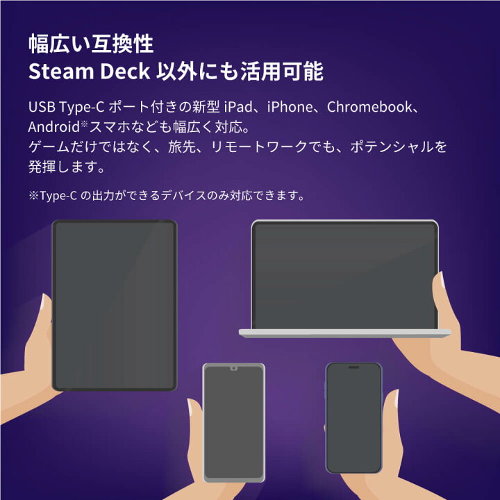楽天市場】Clarity(クラリティ) Steam Deck用 ドック 100W PD充電 SD 