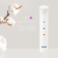 【在庫処分価格】 Areti アレティ 美顔器 ポーチに入る 美肌 3色LED ハンディ 軽量 電池式 Tricolor b170…