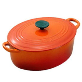 ルクルーゼ（ル・クルーゼ） ココットオーバル 2502 25cm オレンジ （LE CREUSET）