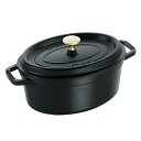 ストウブ（STAUB） ピコ・ココット オーバル 15cm ブラック 40509-478