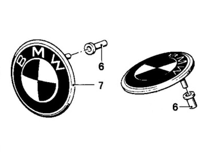 楽天市場】BMW純正部品(ドイツ直輸入) 82mm エンブレム セット(純正グロメット、交換ツール、説明書付属) 51148132375 :  Areyss eDivision