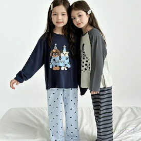 キッズ パジャマ 上下セット 女の子 男の子 ルームウェア 子供服 長袖 夏用 部屋着 可愛い スウェット ジュニア 柔らかい 快適 おしゃれ 子供用 ナイトウェア 通学 通園 プレゼント